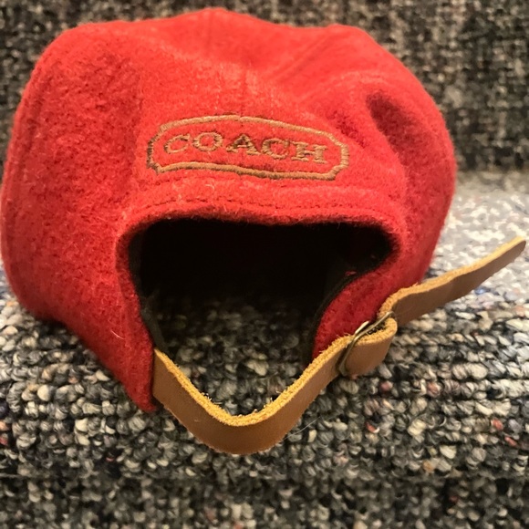 Coach leather brimmed and wool baseball hat - Picture 5 of 5